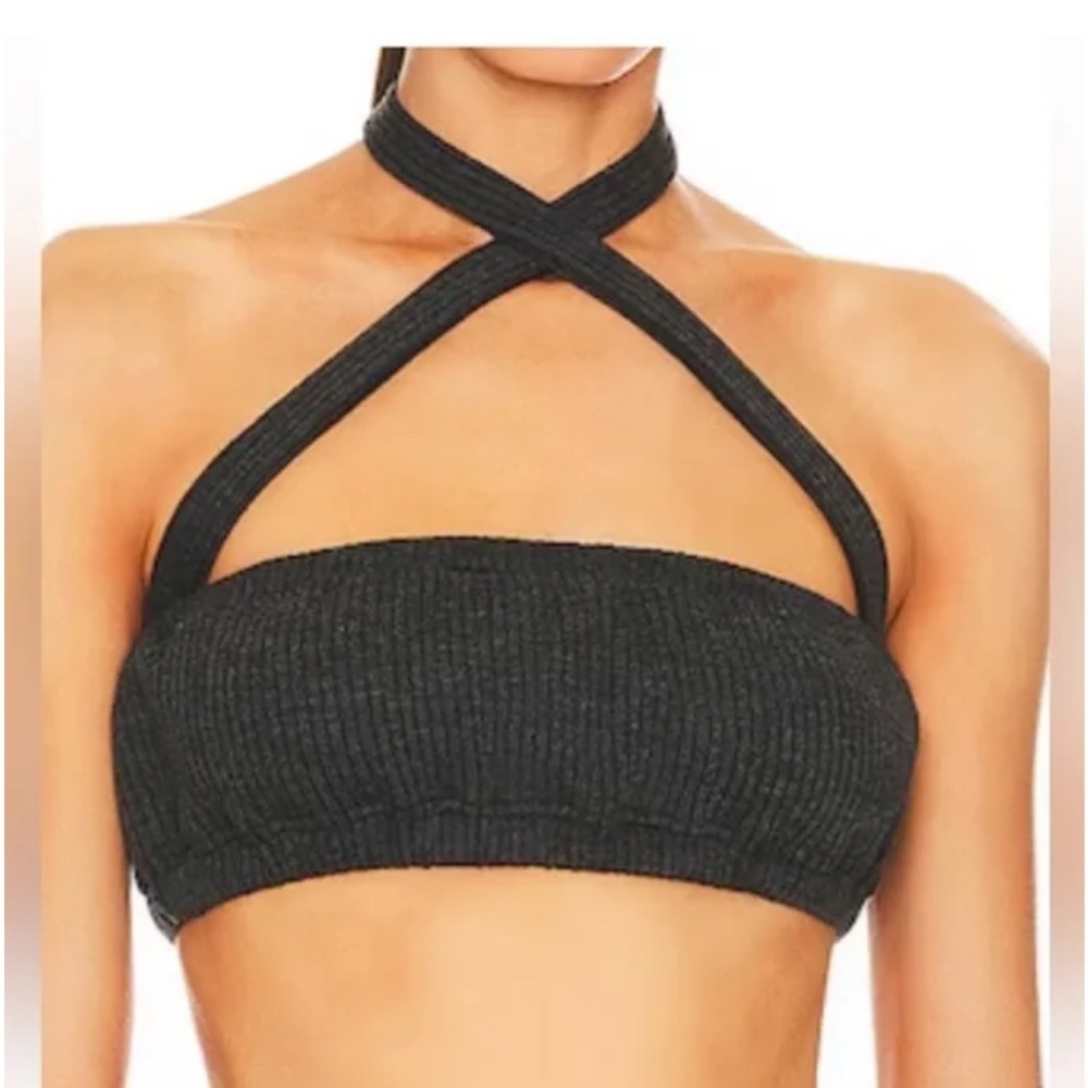 WeWoreWhat Wide Rib Halter Bra Top | NWT | Size Small